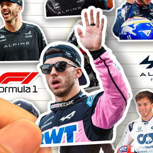 皮埃尔加斯利贴纸高清防水F1一级方程式赛车运动员Pierre Gasly贴