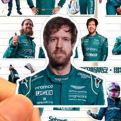 塞巴斯蒂安维特尔贴纸高清防水阿斯顿马丁F1车队Sebastian Vettel