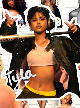 Tyla泰拉贴纸高清防水南非流行乐女歌手收藏装饰画粘贴行李箱手机