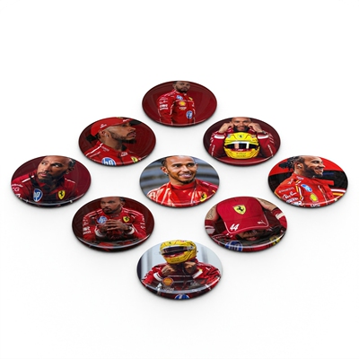 刘易斯汉密尔顿高清徽章吧唧法拉利F1车队Lewis Hamilton收藏谷子