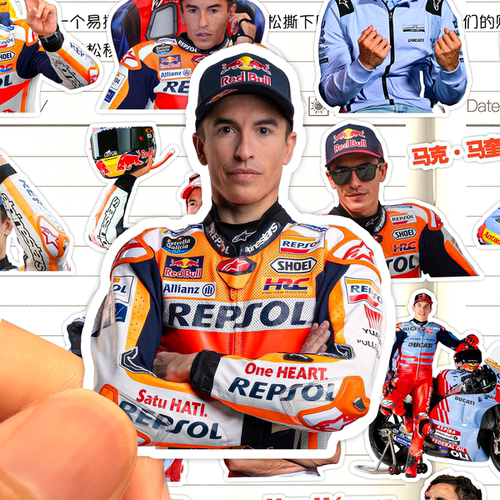 马克马奎斯贴纸高清防水MotoGP摩托车运动员Marc Marquez小马哥贴
