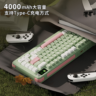 noppoo诺朴机械键盘C75Pro三模RGB轴座插拔Gasket结构静音水蜜桃