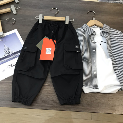 实体店清100-110码春秋款男童儿童工装裤小童男孩休闲裤长裤裤子