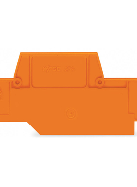 WAGO德国万可 279-519 橙色端板和隔板 厚5MM用于279-50X端子现货