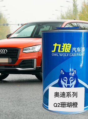 九狼汽车漆成品漆奥油漆迪Q2色漆星际蓝安提瓜蓝珊瑚橙色凯拉什蓝