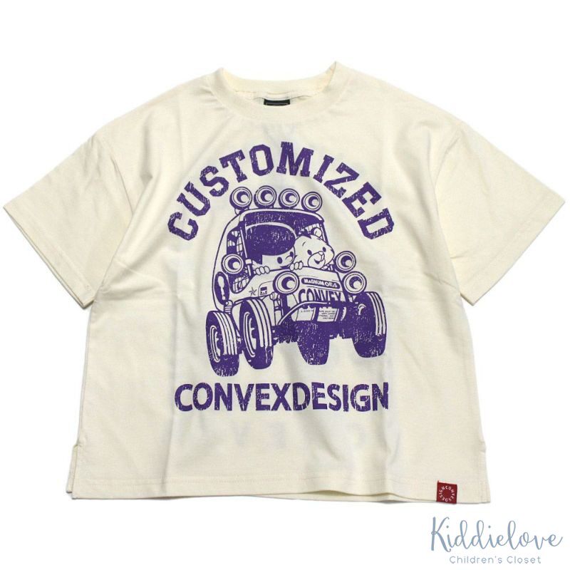 Kiddielove 日本代购 童装 CONVEX 纯棉吉普图案印花个性短袖T恤