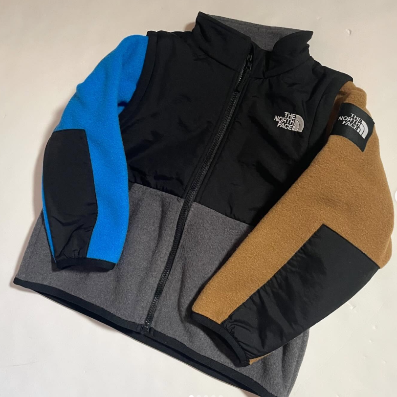日本代购 童装 THE NORTH FACE 北脸限定款袖可拆加绒保暖绒外套