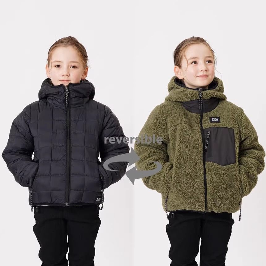 双面可穿加绒超保暖连帽羽绒服