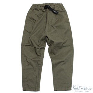 国内现货 日本代购 童装GROOVY COLORS 纯棉纯色斜纹布锥形长裤