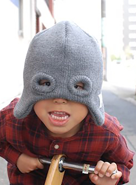 国内现货 童装 THE PARK SHOP 针织毛线保暖护耳两种戴法飞行员帽