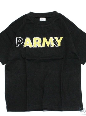 国内现货 日本代购 童装 THE PARK SHOP 纯棉字母落肩宽版T恤