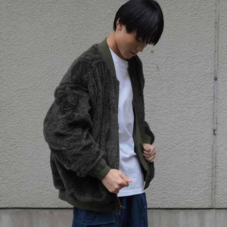 Kiddielove 日本代购 童装 GLAZOS 双面可穿加绒保暖MA1冬绒外套