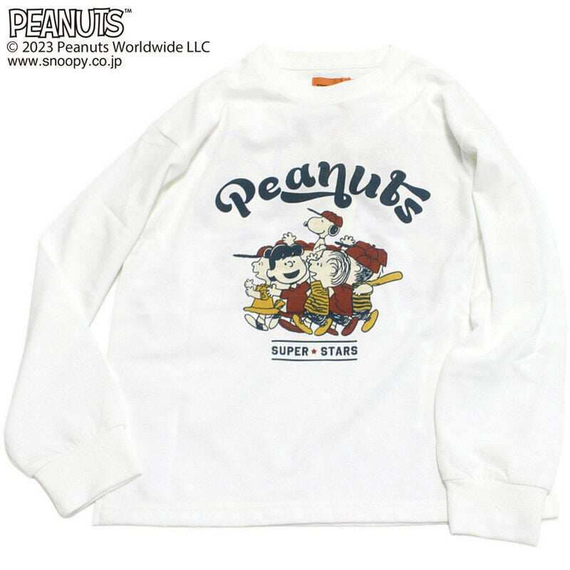 Kiddielove 日本代购 童装 CUB 棉柔peanuts后背图案休闲长袖T恤