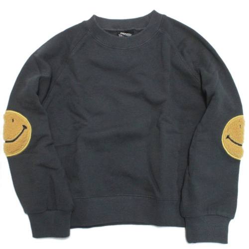 纯棉宽松廓形笑脸图案卫衣