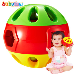 澳贝响铃滚滚球 婴儿铃铛手抓握球儿童学爬行宝宝健身玩具6-12