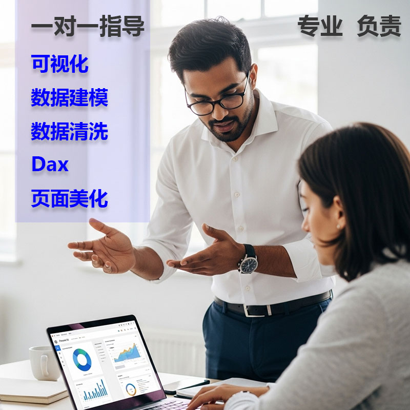powerbi数据建模数据清洗dax函数数据可视化一对一课程指导教学