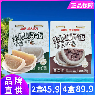 南国徐大漂亮 生椰椰子饭538g原味+黑米味糯米饭方便米饭海南特产