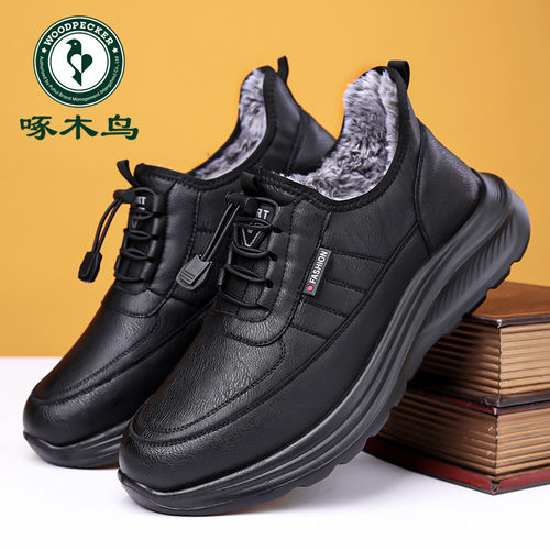 啄木鸟春季新款男士休闲皮鞋