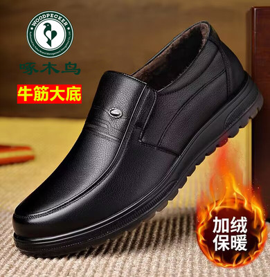 啄木鸟男鞋新款软底商务休闲