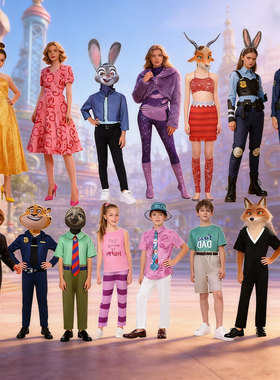 疯狂动物城2朱迪兔子警官尼克狐盖瑞蛇夏奇羊儿童大人成人cos服装