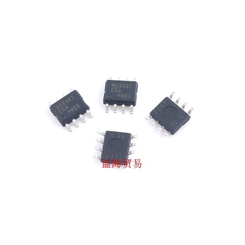 MAX487ESA+ 收发器芯片 全新进口 MAX487 SOP8 贴片RS-422/RS-485