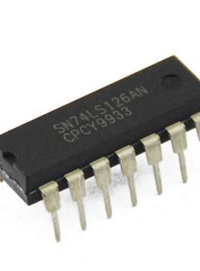 SN74LS126AN 直插 74LS126 三态输出低有效四总线缓冲门 DIP-14