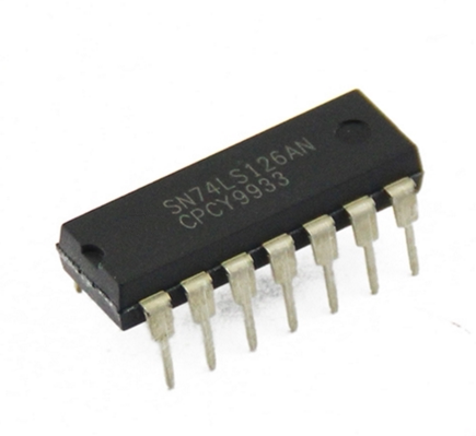SN74LS126AN 直插 74LS126 三态输出低有效四总线缓冲门 DIP-14