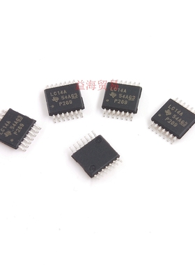 10个 LC14A 逻辑IC栅极逆变器 SN74LVC14ADBR全新原装进口  TSSOP