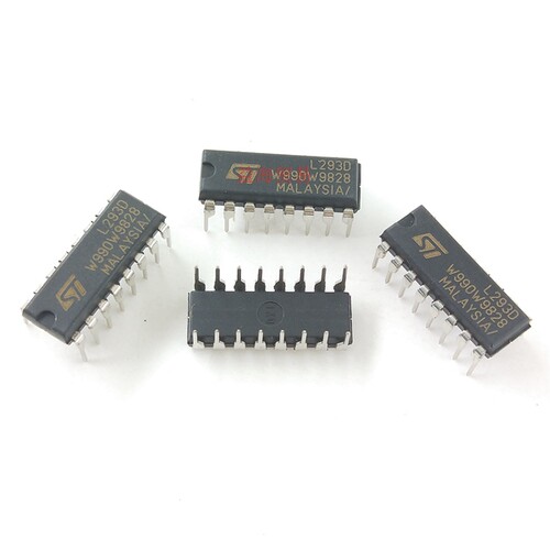 全新 L293D 电桥驱动器-内部开关 DIP16 步进驱动芯片双向/驱动器