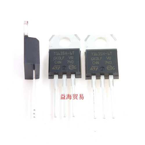 T1635H-6T 可控硅 双向 晶闸管  600V 16A 全新原装 直插 TO-220