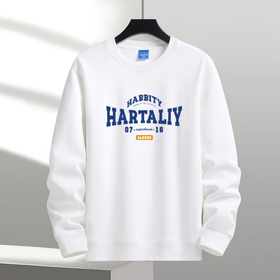 圆领卫衣男秋冬款套头上