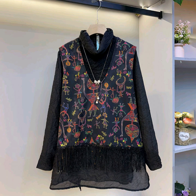 胖妹妹大码女装春季2026新款欧货别致流苏马甲搭配气质高级感衬衫,女装/女士精品,大码内搭,淘宝优惠券,粉丝福利购,淘宝优惠卷