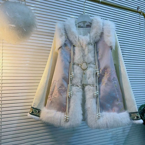 唐装打底衫冬上衣遮肉大码马甲潮