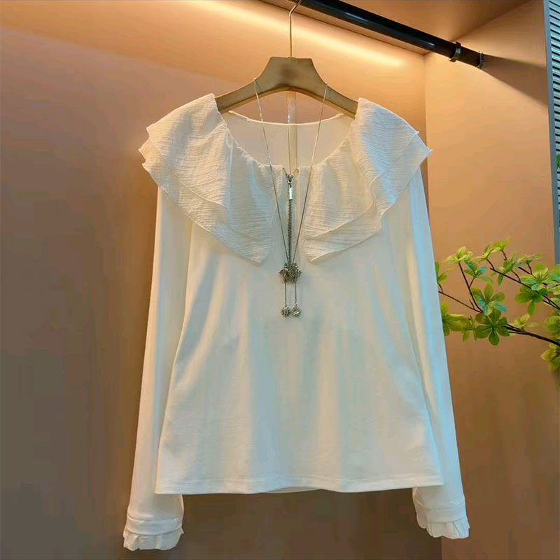 时尚百搭气质显瘦遮肉上衣