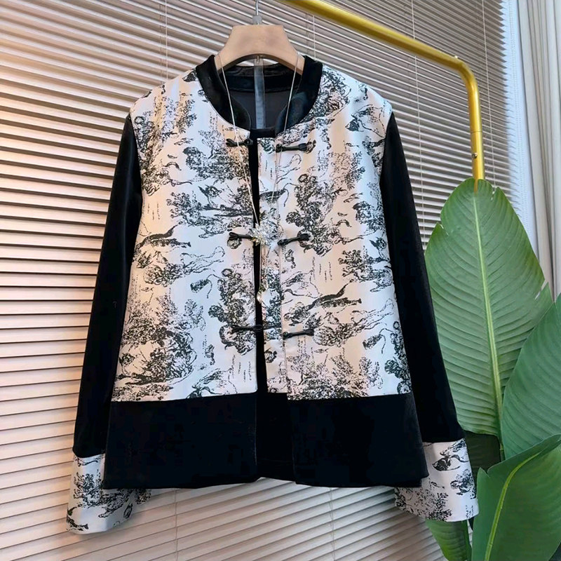 新中式大码女装盘扣马甲2026春季新款拼接打底衫胖mm显瘦国风套装,女装/女士精品,大码套装,淘宝优惠券,粉丝福利购,淘宝优惠卷