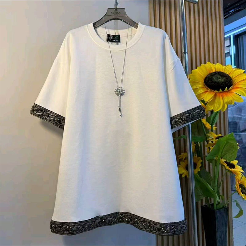 圆领T恤衫宽松百搭短袖上衣