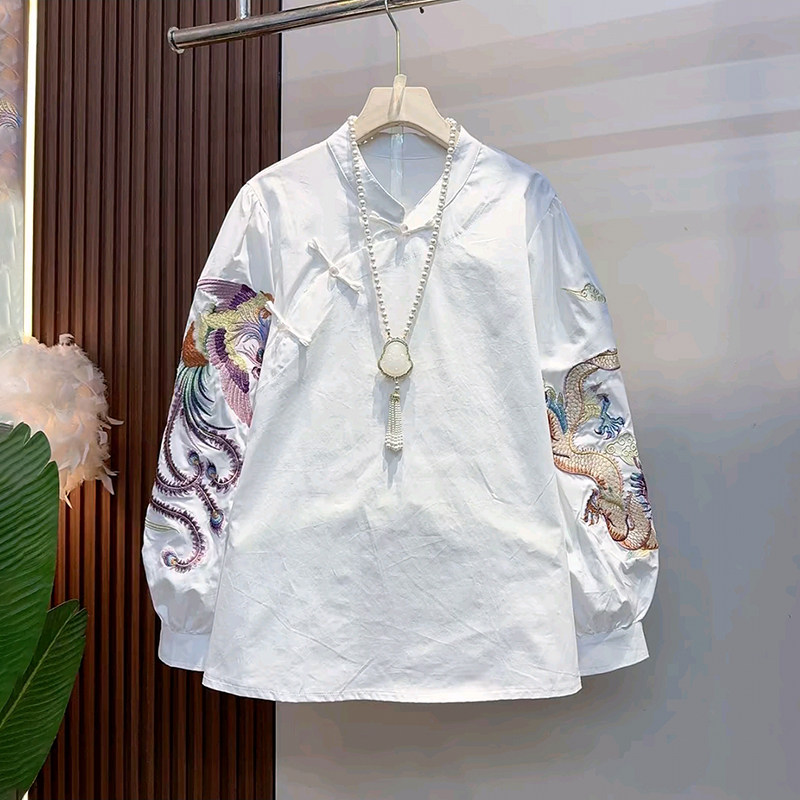 2025冬季新款大码女装胖MM时尚重工刺绣龙凤袖国风新年款宽松上衣,女装/女士精品,大码内搭,淘宝优惠券,粉丝福利购,淘宝优惠卷