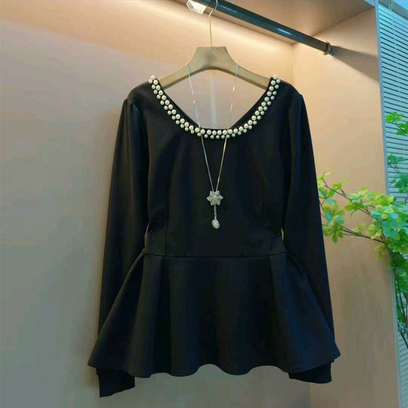 新款钉珠蝴蝶结爆款上衣