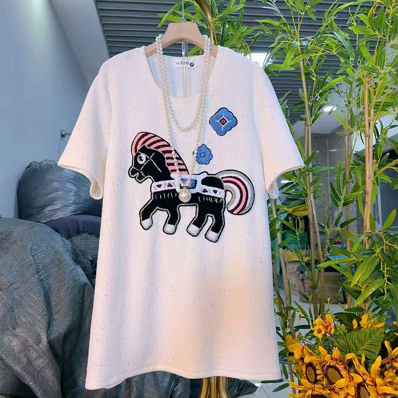 小马亮晶晶加厚短袖T恤