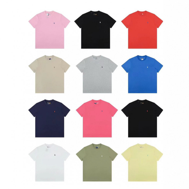 tuoko2025现货rl拉夫小马标刺绣圆领短袖t恤百搭休闲男女同款支持