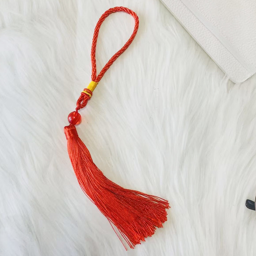 汽车挂件吊绳手工编织挂绳流苏