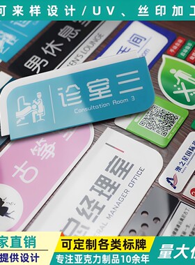 标识牌小牌子亚克力工地警示牌