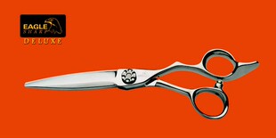 1+1剪刀行 鹰BK625G发廊美发专业高端剪刀日式纹理专用单刃大滑刀