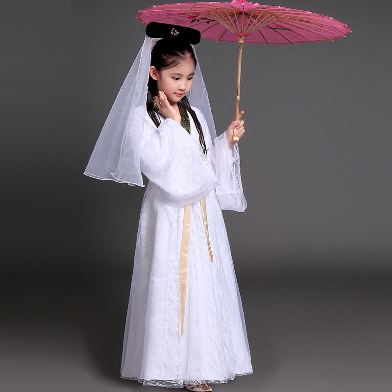 儿童汉服女童云川之舞白娘子演出服白素贞舞蹈古装仙女小童中国风