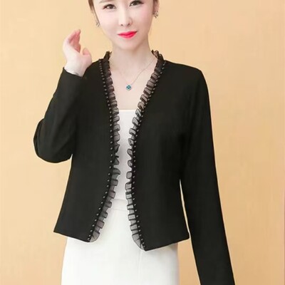 秋装新款中老年妈妈长袖开衫外套