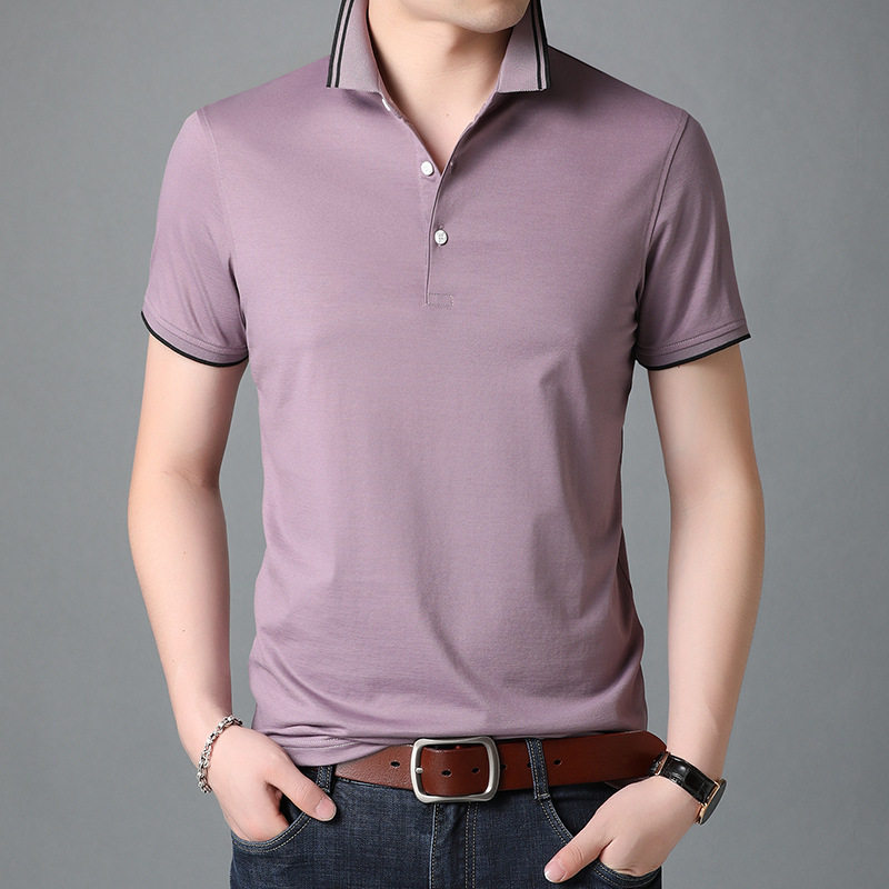 summer man Short sleeved POLO Korean Edition Self cultivation Solid Simplicity Versatile half sleeve Lapel T-shirt clothesin the Men's clothing, T-shirt  category - from Buy2taobao.com to provide professional Taobao agent buy service
