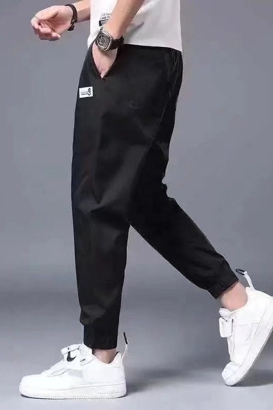 休闲裤男士夏季渐变哈伦冰丝裤子潮流百搭九分宽松束脚春秋款男裤,男装休闲裤,星座1712-2
