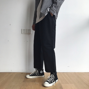 男士裤子ins工装裤男束脚裤夏季薄款网红休闲裤男潮牌修身小脚tn图片