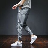 2022潮牌裤男士夏季薄款宽松韩版潮流束脚运动速干百搭休闲九分裤，男装休闲裤，星座1712-2