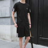2023运动套装男士短袖2023春夏健身速干跑步服短裤两件套，男装休闲套装，星座1712-2